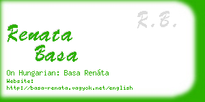 renata basa business card